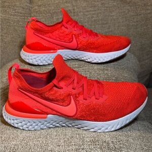 Nike Epic React Flyknit 2 Men’s Running Shoes Chile Red Size 12